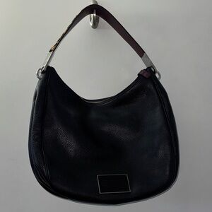 Marc Jacobs Black Leather Hobo Bag